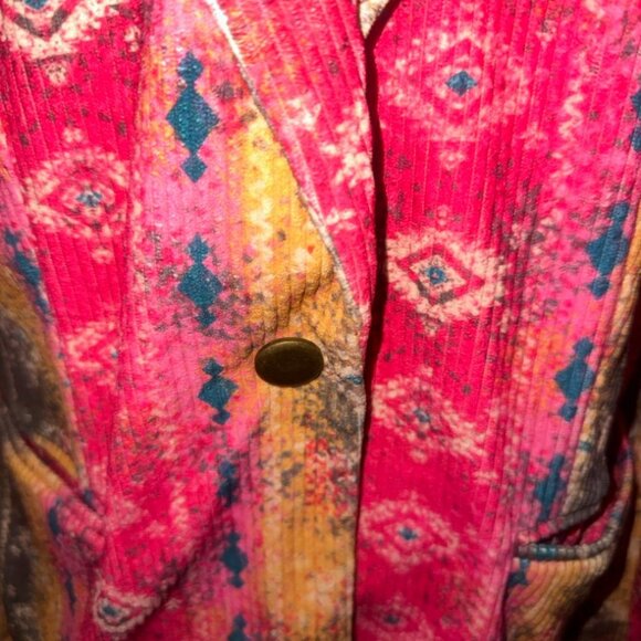 Savanna JANE blazer CORDUROY JACKET L Festival bohochic Phoebe Buffay bohemian - Picture 6 of 7